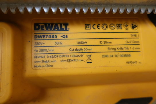 Bordsav DEWALT DWE7485 -QS