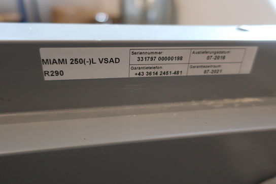 Fryser AHT Miami 250(-)L VSAD