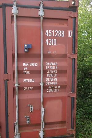 40" container uden indhold