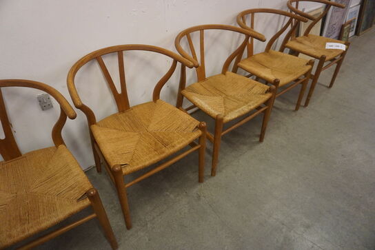 5 stk. Y-stole af Hans J.Wegner