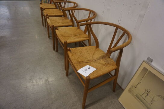 5 stk. Y-stole af Hans J.Wegner