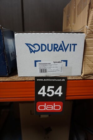 Duravit Quadroval af- & overløbssæt, 65 cm, krom