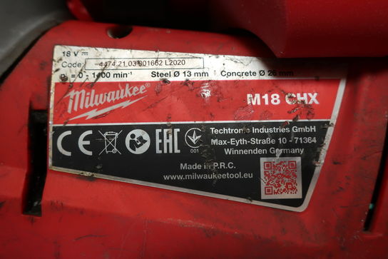 Borehammer og støvsuger MILWAUKEE M18 CHX, M18 CDEX