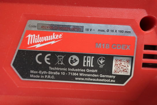 Borehammer og støvsuger MILWAUKEE M18 CHX, M18 CDEX