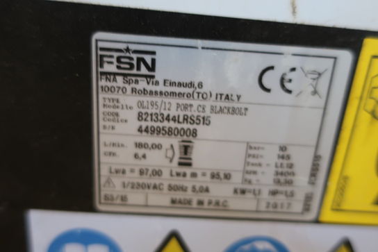 Kompressor FSN OK195/12 PORT. CE BLACKBOLT