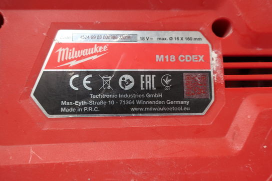 Borehammer og støvsuger MILWAUKEE M18 FH, M18-28 CDEX