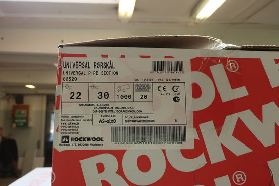 9 kasser rørskåle ROCKWOOL