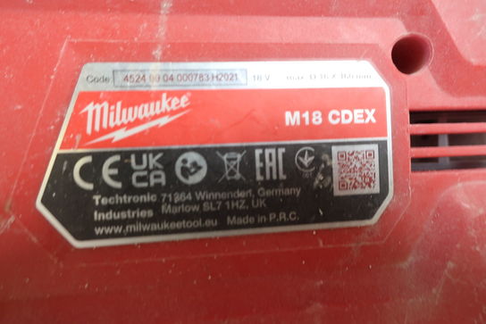 Borehammer og støvsuger MILWAUKEE M18 CHX, M18 CDEX