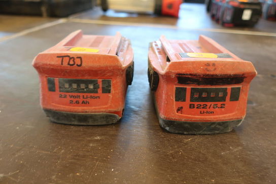 2 stk. batterier HILTI 