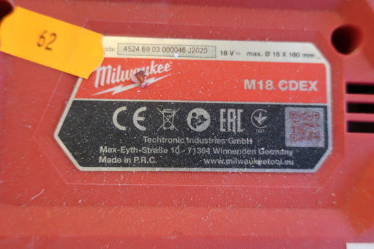 Hammerstøvsuger MILWAUKEE M18 CDEX