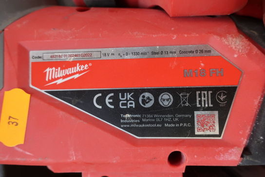 Borehammer og støvsuger MILWAUKEE M18 FH, M18-28 CDEX