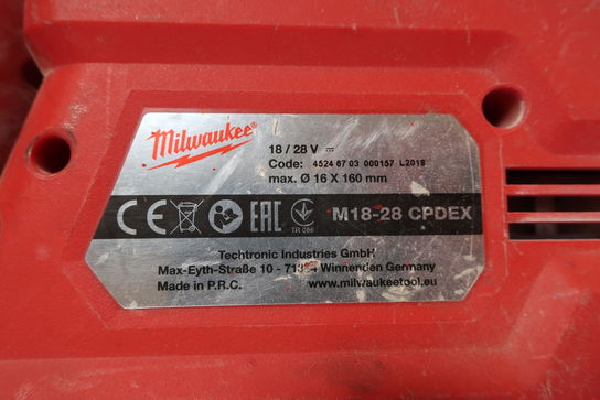 Borehammer og støvsuger MILWAUKEE M18 CHPX, M18-28 CPDEX