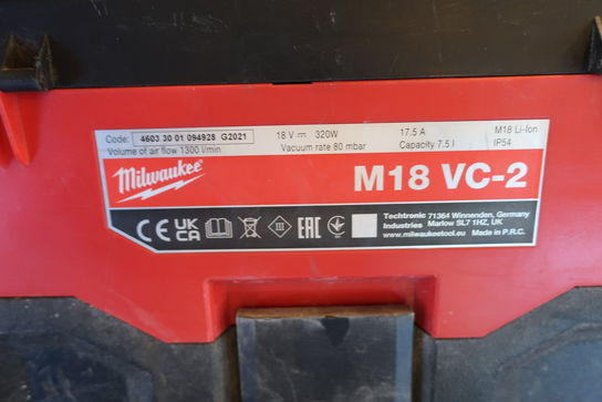 Støvsuger MILWAUKEE M18 VC-2