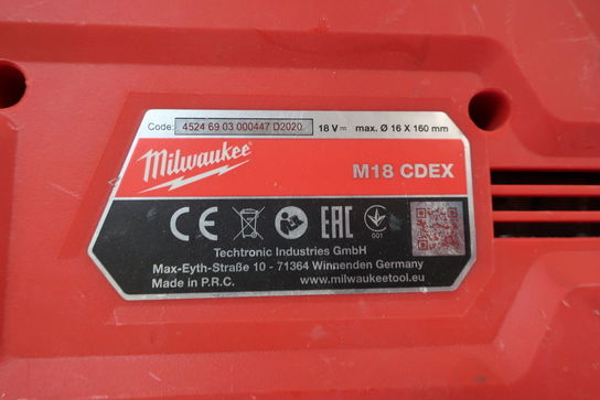 Borehammer og støvsuger MILWAUKEE M18 FH, M18-28 CDEX