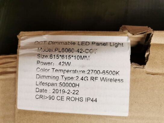 LED indbygningspanel