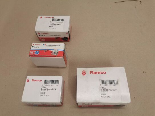 Flamco T+. Eksplotions tee. 3 stk a 1/2" 1 stk a 3/4"