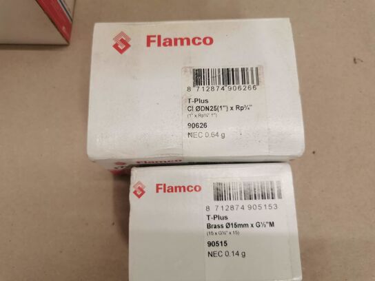 Flamco T+. Eksplotions tee. 3 stk a 1/2" 1 stk a 3/4"