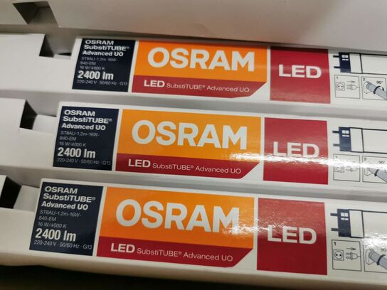 27 stk Osram LED rør 16W 120 cm, 4 stk philips 14,5 watt 120 cm, 6 stk diverse rør