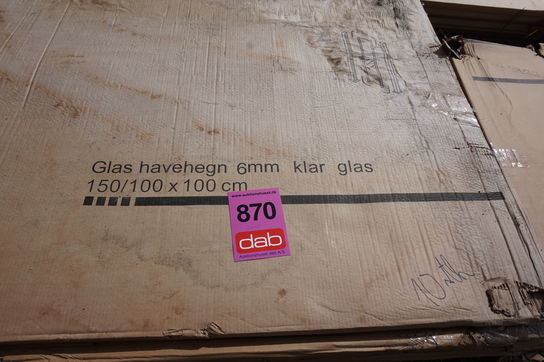 2 stk Glashavehegn Klar Skrå 150/100x100 cm