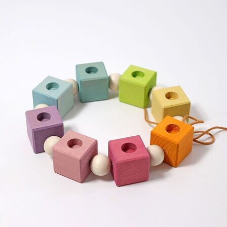 Pastel cubes, fødselsdagsring - Grimms