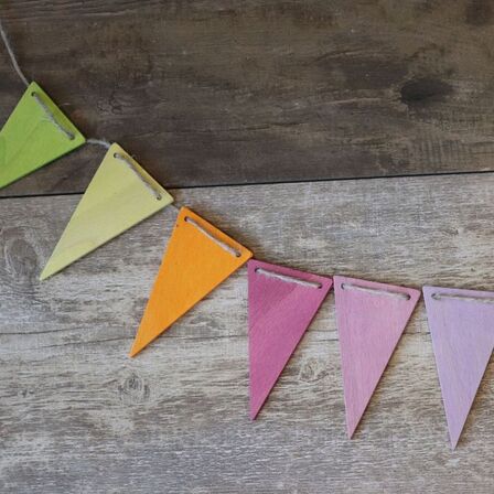 Grimms Pennant Banner/Flagranke - Pastel