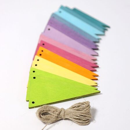 Grimms Pennant Banner/Flagranke - Pastel