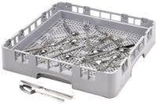 4 stk. Bestikkurv 500x500 mm grå Cambro