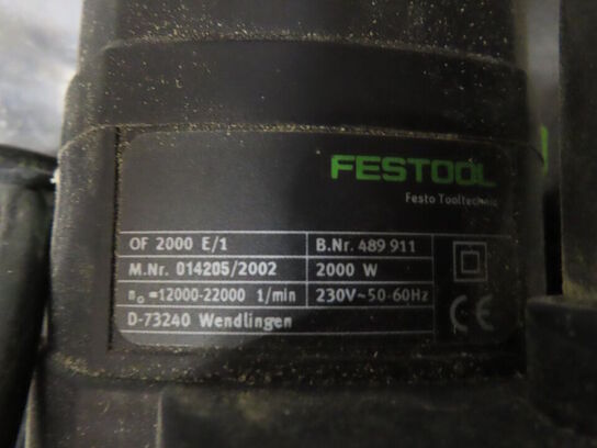 Overfræser, FESTOOL OF 2000