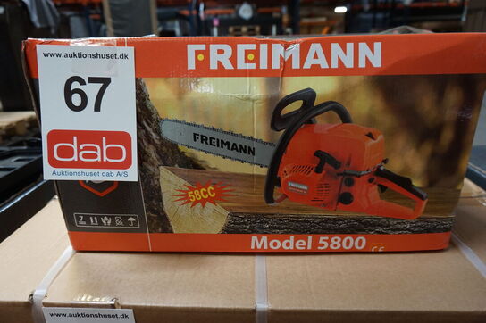 Freimann benzin kædesav 5800 58cc 20" sværd