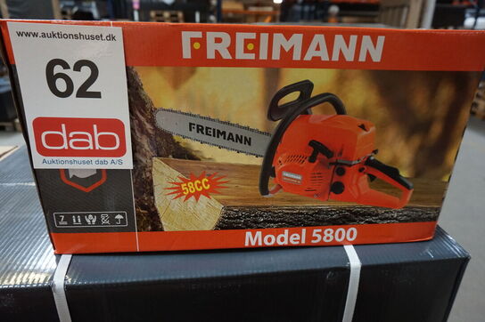 Freimann benzin kædesav 5800 58cc 20" sværd