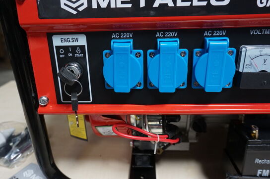 Metallo Meta 8500W 4 Takt Benzin generator med elstart 