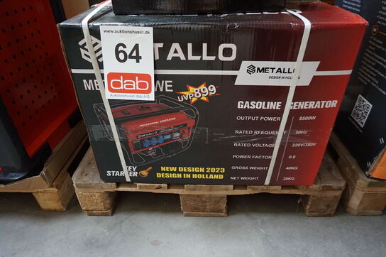 Metallo Meta 8500W 4 Takt Benzin generator med elstart 