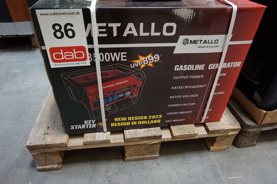 Metallo Meta 8500W 4 Takt Benzin generator med elstart 