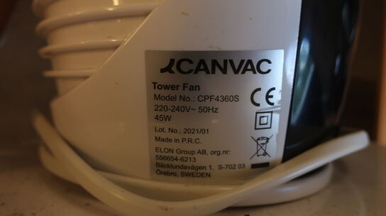 Tower fan CANVAC 