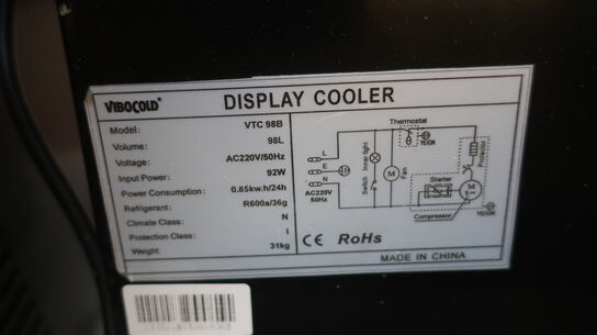 Display køleskab VIBOCOLD 