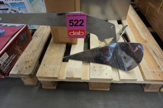 Delta-anker AISI 316 rustfri stål 16kg