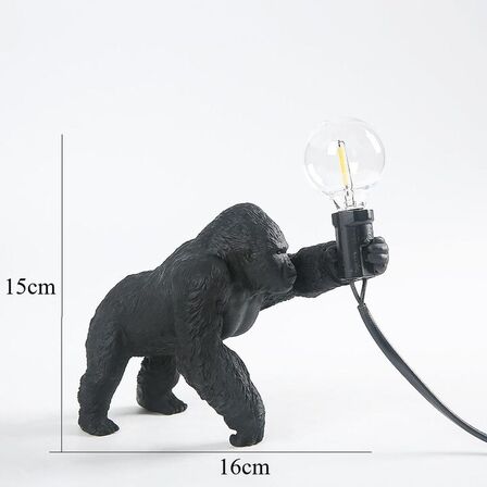 Dekorativ Gorilla-lampe Fremadlænet