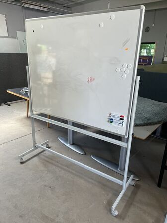 Whiteboard på hjul BORKS