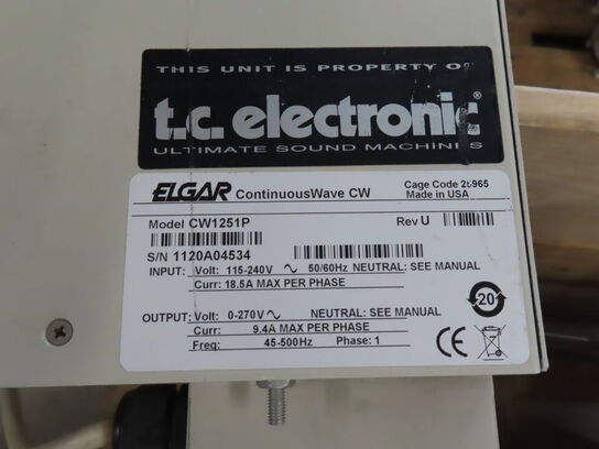 Strømforsyning ELGAR CW1251
