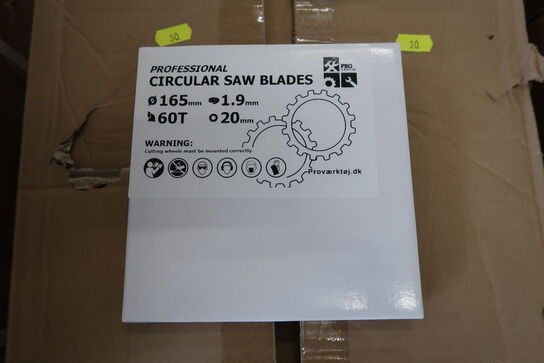 50 pieces. Blades for circular saw 165mm 60T