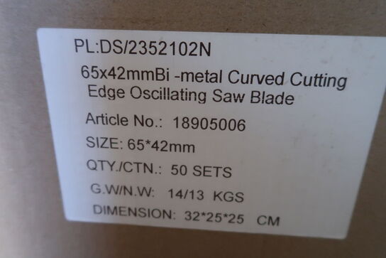 500 pcs. Bi-Metal blades 65mm for multicutter