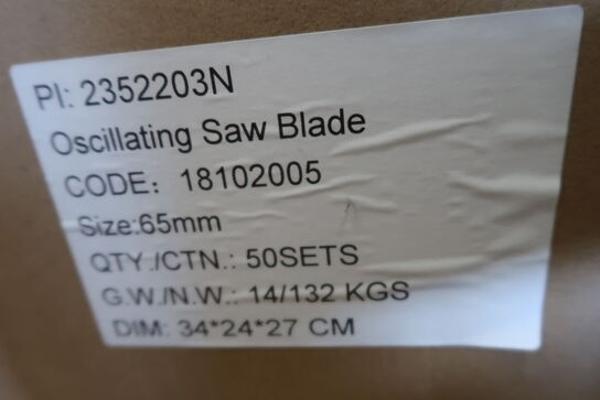 500 pcs. Bi-Metal blades 65mm for multicutter