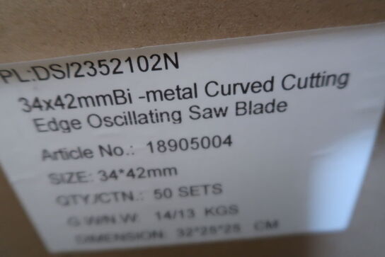 500 pcs. Bi-Metal blades 34mm for multicutter