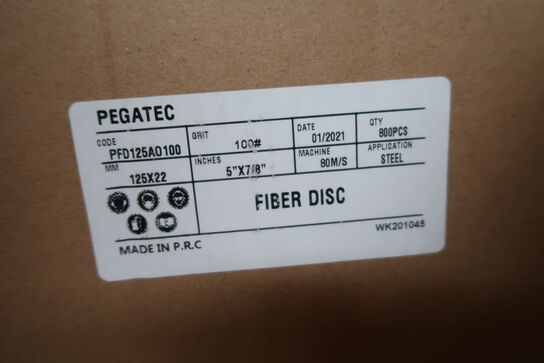 800 pcs. Fiber discs K100