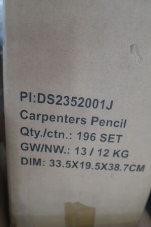 980 pcs. Carpenter's pencils TOOLWORK WHOLESALE