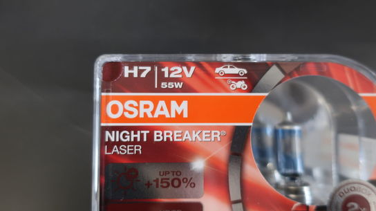 5 stk. sæt med 2 stk. OSRAM Night Breaker Laser H7 12V pærer