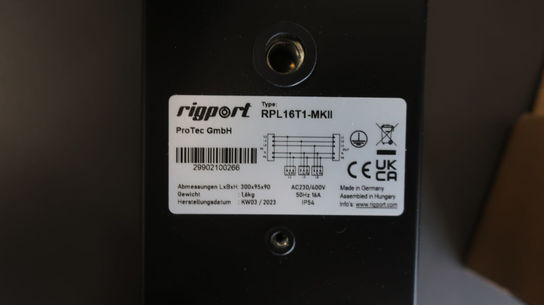 2 stk. fordelerbokse RIGPORT StagePort RPL16T1 16A CEE