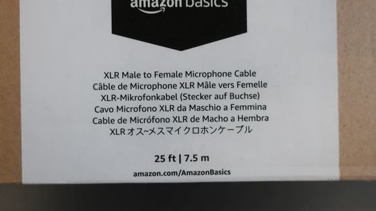 XLR mikrofonkabel 7,5 m