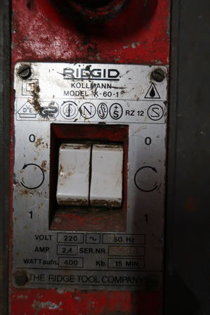 Afløbsrenser RIDGID K-60-1