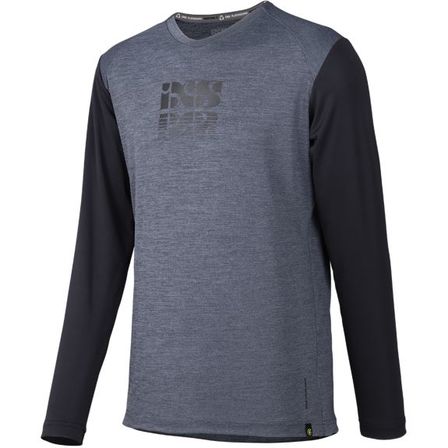 2 stk. iXS Trigger X long sleeve jersey graphite-black 3XL